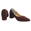COAT SHOES. BLACK/MAROON