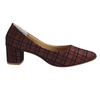 COAT SHOES. BLACK/MAROON