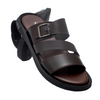 MEN SLIPPERD.BROWN